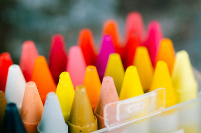 Close-up of multi colored candies for sale