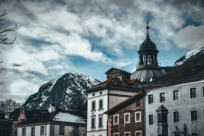 Low angle view of buildings against sky