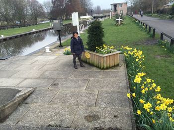 Woman standing in park