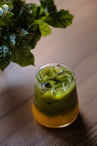 Close-up of drink on table