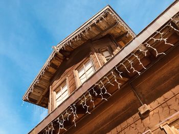 Low angle view of historical building against sky