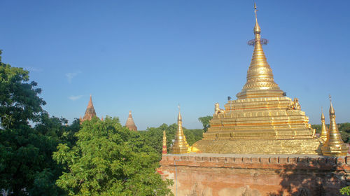 View of pagoda against sky