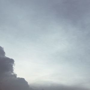 Low angle view of cloudy sky