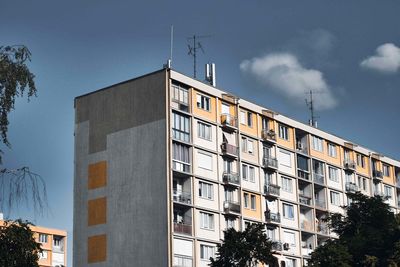 Low angle view of building against sky