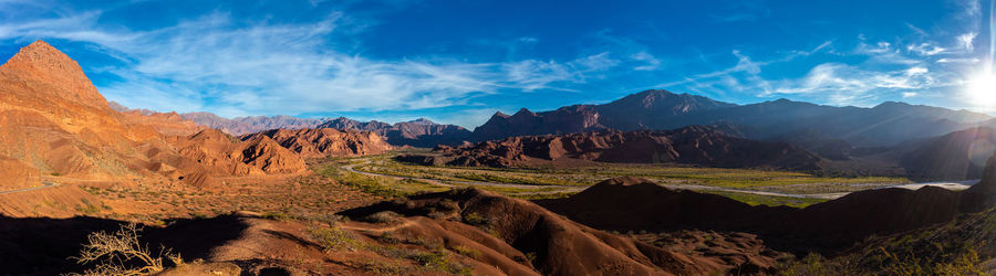 Panoramic view of landscape against sky