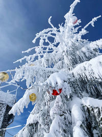 Snow covered mountain against sky