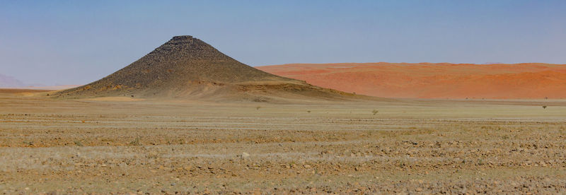 Beautiful remote landscape in the vicinity of duwiseb castle in namibia