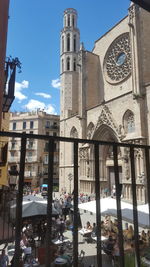 Low angle view of buildings against sky