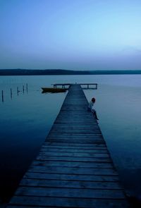 Pier leading to sea