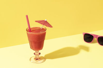 Close-up of drink on table