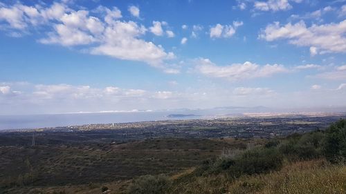 Scenic view of landscape against sky