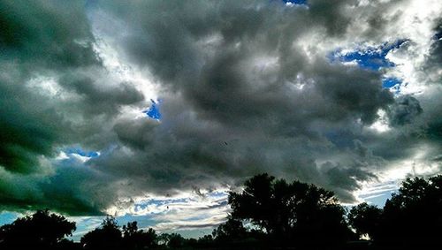 Low angle view of cloudy sky