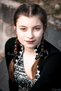 Portrait of a smiling young woman