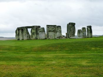Stonehenge on field