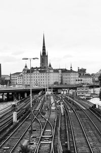 Train on railroad station platform