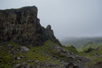 Scenic view of mountain against sky