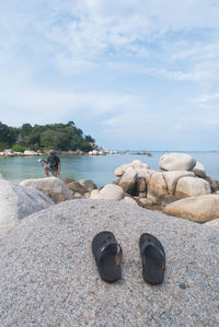 Scenic view of beach