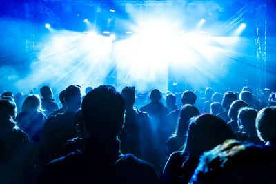 Crowd at music concert