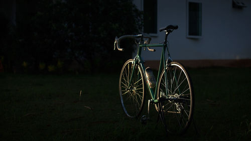 Bicycle on landscape