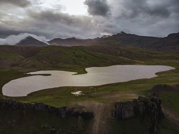 Scenic view of landscape against sky