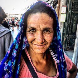 Portrait of woman smiling