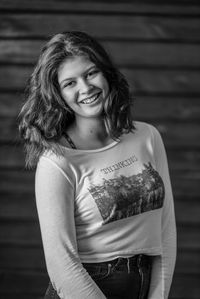 Portrait of a smiling young woman