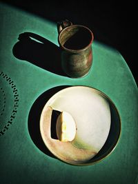 Close-up of food on table