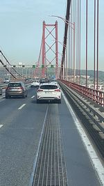 View of suspension bridge