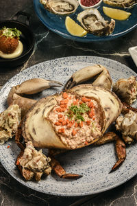 Close-up of food in plate