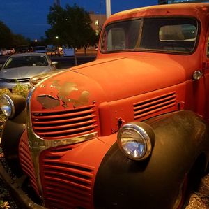 Close-up of vintage car