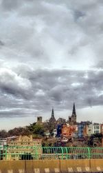 Scenic view of city against sky