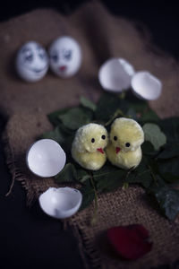 Close-up of stuffed toy on table