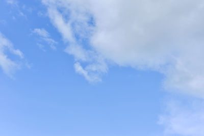 Low angle view of clouds in sky