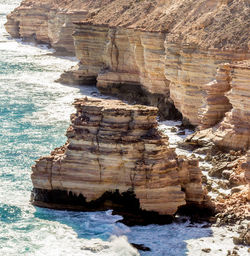 Rock formations at seaside