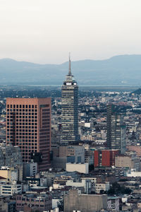 High angle view of cityscape