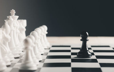 Full frame shot of chess pieces