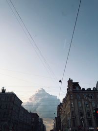 Low angle view of buildings against sky