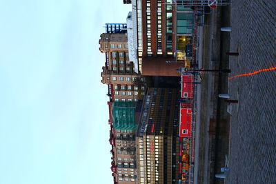 Low angle view of buildings against sky