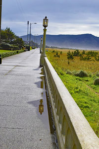 Footpath by field