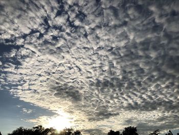 Low angle view of clouds in sky