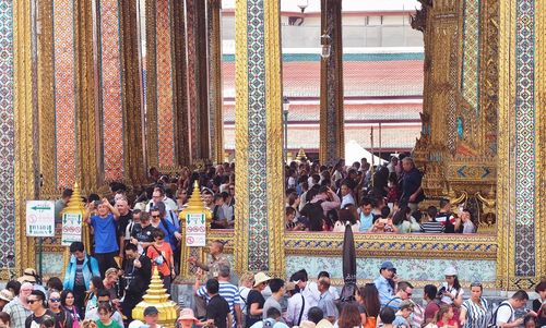 People in temple