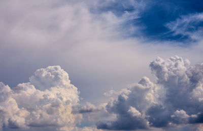 Low angle view of clouds in sky