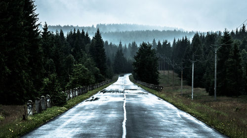 Country road passing through landscape