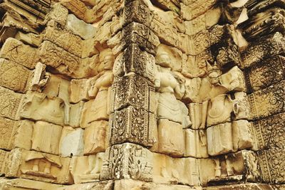 Low angle view of buddha statue in temple