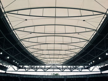 Low angle view of stadium roof