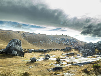 Scenic view of landscape against sky