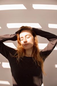 Portrait of a beautiful young woman