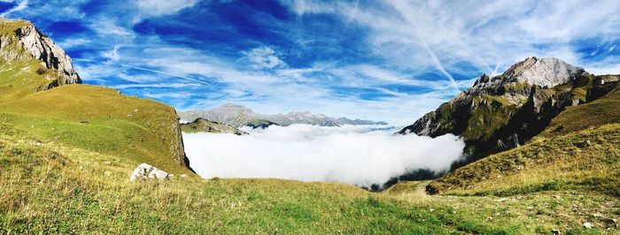 Panoramic view of a land against sky