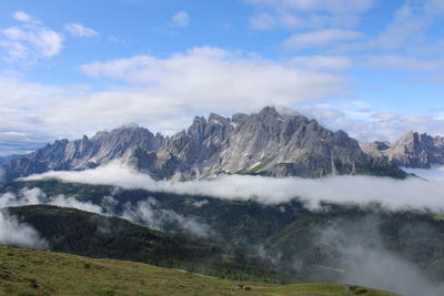 Mountains over moso - sesto - bolzano - italy