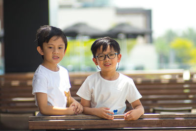 Portrait of smiling boy